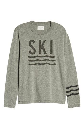 Men's Sol Angeles Ski Waves Long Sleeve T-shirt, Size - Grey