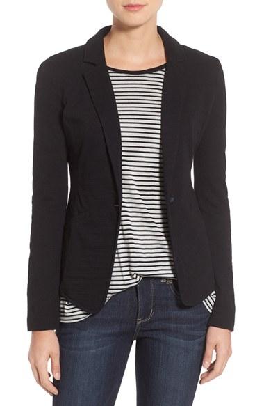 Petite Women's Caslon Knit One-button Blazer