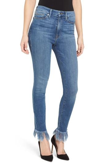 Women's Good American Good Waist Extreme Fray Skinny Jeans