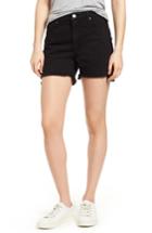 Women's Parker Smith Step Hem Frayed Denim Shorts - Black