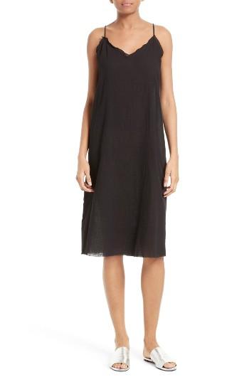 Women's Atm Anthony Thomas Melillo Cotton Gauze Slip Dress - Black