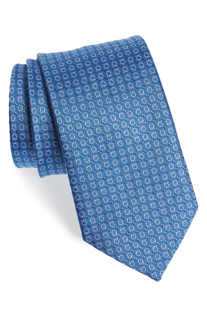 Men's Salvatore Ferragamo Efeso Print Silk Tie