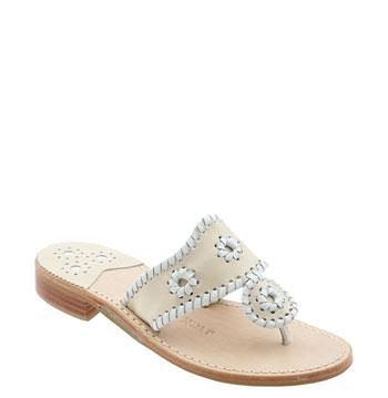 Women's Jack Rogers Whipstitched Flip Flop M - Beige