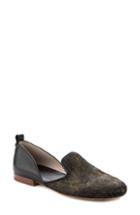 Women's Latigo Albany Genuine Calf Hair Flat .5 M - Black