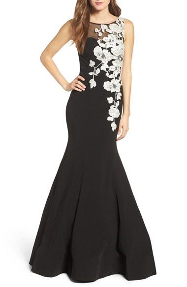 Women's Jovani Embellished Mermaid Gown