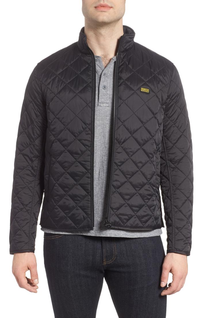 Men's Barbour Gear Quilted Jacket - Black