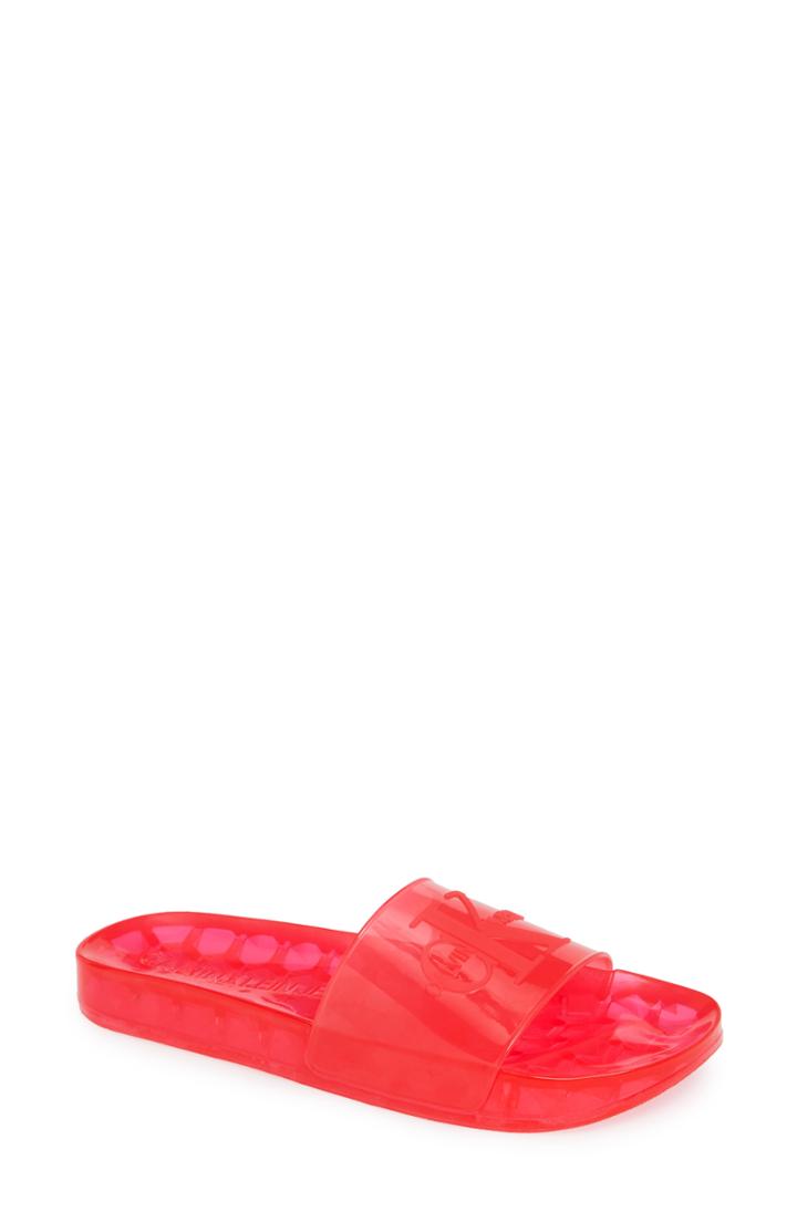 Women's Calvin Klein Jeans Elva Translucent Sport Slide M - Red