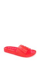 Women's Calvin Klein Jeans Elva Translucent Sport Slide M - Red