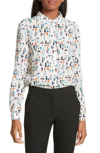 Women's Ted Baker London Ontaio Lantern Print Silk Shirt