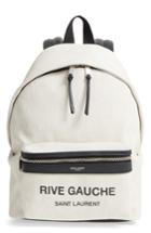 Saint Laurent City Mini Rive Gauche Backpack - Ivory