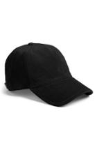 Women's Rag & Bone Marilyn Suede Baseball Cap - Black
