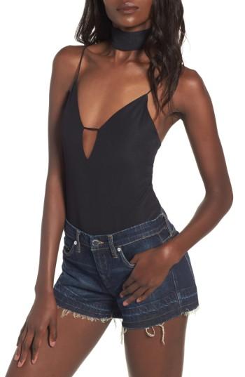 Women's Arrive Poppy Thong Bodysuit With Choker
