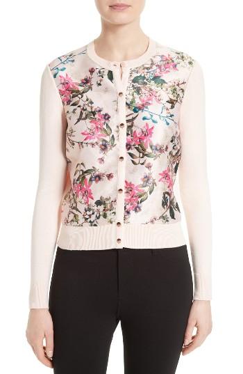 Women's Ted Baker London Karlia Metallic Knit Cardigan