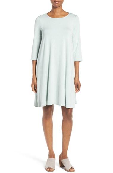 Women's Eileen Fisher Jersey Swing Dress - Blue