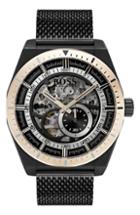 Men's Boss Signature Timepiece Collection Automatic Mesh Bracelet Watch, 44mm