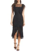 Women's Cooper St Rosie Ruffle Lace Midi Dress - Black
