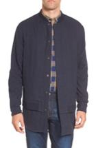 Men's Scotch & Soda Longline Bomber Shirt Jacket - Blue