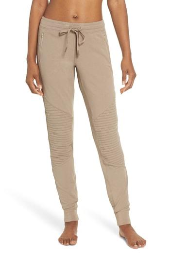 Women's Alo Urban Moto Sweatpants - Beige