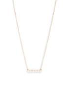 Women's Poppy Finch Cultured Baby Pearl Bar Necklace