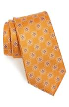Men's Nordstrom Men's Shop Spatoni Medallion Silk Tie, Size - Metallic
