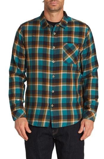 Men's Billabong Freemont Flannel Shirt - Blue