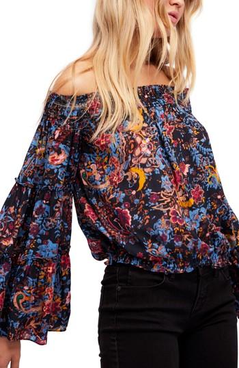 Women's Free People Free Spirit Off The Shoulder Top - Black