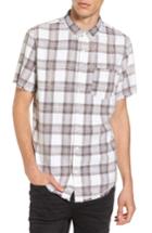 Men's The Rail Bleach Plaid Shirt - White