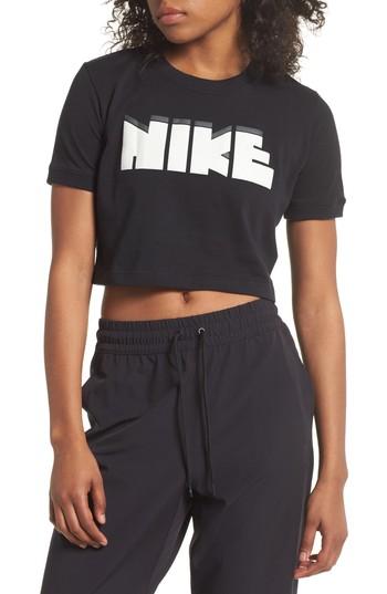 Women's Nike Sportswear Archive Crop Tee - Black