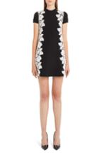 Women's Valentino Lace Overlay Knit Dress - Black