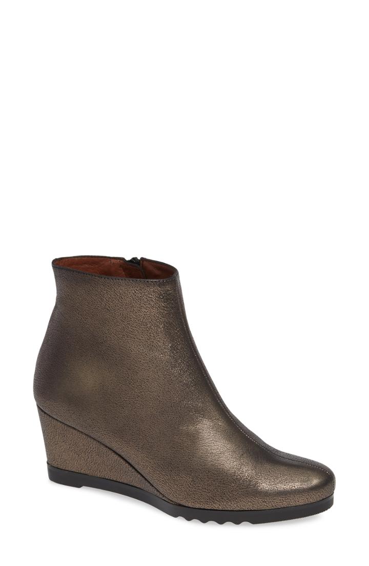 Women's Hispanitas Aiden Wedge Bootie .5us / 37eu - Metallic
