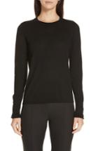 Women's Boss Frankie Cuff Detail Wool Sweater - Black
