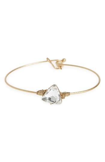 Women's Canvas Jewelry Triangle Latch Bangle