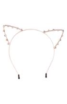 Cara Crystal Cat Ears Headband, Size - Metallic