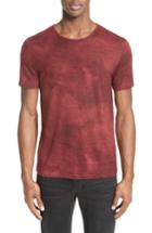 Men's John Varvatos Collection Linen Blend T-shirt, Size - Red