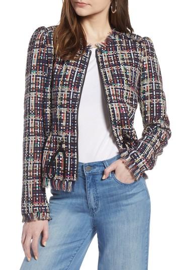 Women's Halogen Tweed Jacket - Blue