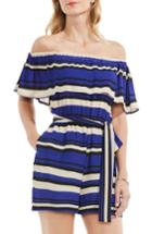 Women's Vince Camuto Kalai Stripe Off The Shoulder Romper