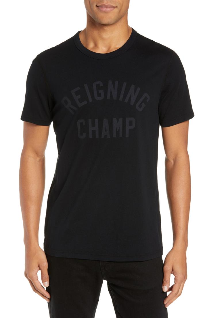 Men's Reigning Champ Club Logo T-shirt - Black