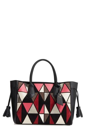 Longchamp Penelope Arty Medium Leather & Suede Tote -