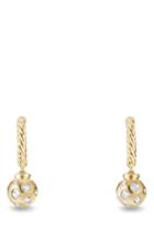 Women's David Yurman 'solari' Hoop Earrings With Diamonds In 18k Gold