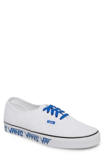 Men's Vans Authentic Sketch Sidewall Sneaker .5 M - White