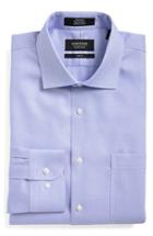 Men's Nordstrom Men's Shop Trim Fit Non-iron Solid Dress Shirt 32/33 - Blue