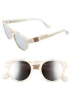 Women's Westward Leaning 'voyager' 48mm Sunglasses - White Marble/ Super Silver