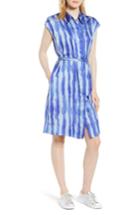 Women's Kenneth Cole New York Stripe Shirtdress - Blue