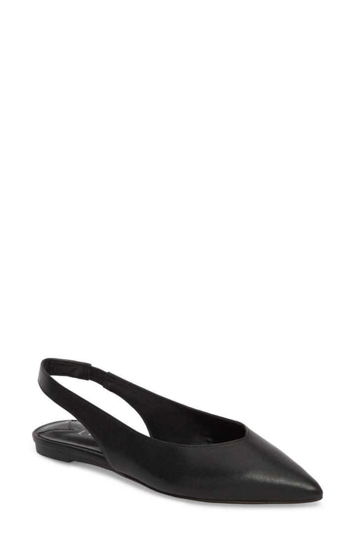 Women's Leith Masonn Slingback Flat .5 M - Black