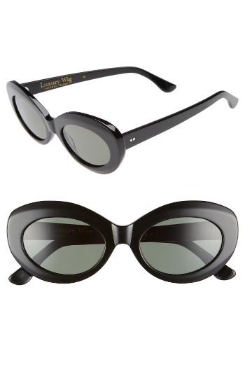 Women's Raen X Alex Knost Luxury Wig Ashtray 53mm Sunglasses - Black/ Black