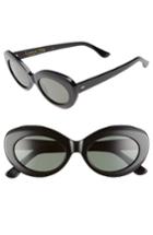 Women's Raen X Alex Knost Luxury Wig Ashtray 53mm Sunglasses - Black/ Black