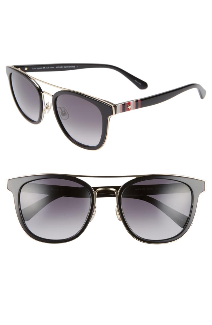 Women's Kate Spade New York Jalicia 54mm Special Fit Sunglasses - Transparent Peach/ Gold