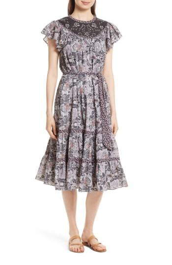 Women's La Vie Rebecca Taylor Indochine Embroidered Floral Dress - Black