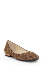 Women's Jessica Simpson Ginelle Beaded Ballet Flat .5 M - Brown