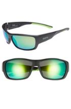 Men's Smith Forge 61mm Polarized Sunglasses - Matte Black/ Green Mirror